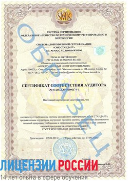 Образец сертификата соответствия аудитора №ST.RU.EXP.00006174-1 Нехаевский Сертификат ISO 22000